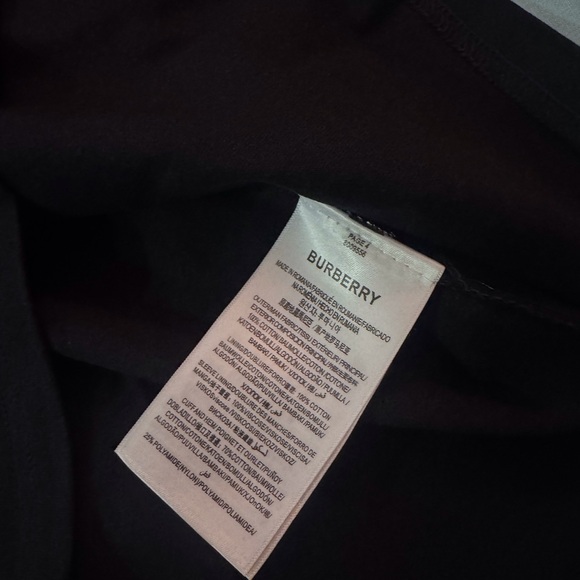 Burberry logo Black Men's T-Shirt Large - Picture 4 of 6